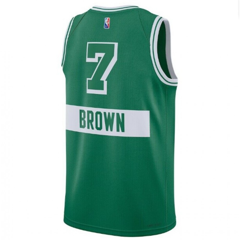 Men's Boston Celtics Jaylen Brown #7 Green 2021/22 Swingman Jersey - City Edition-Pro Kit Vault | Brand New 26/27 Sports Jerseys